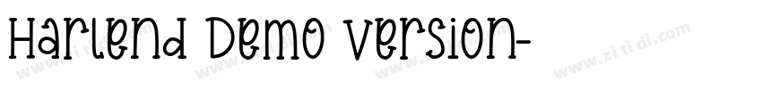 Harlend Demo Version字体转换